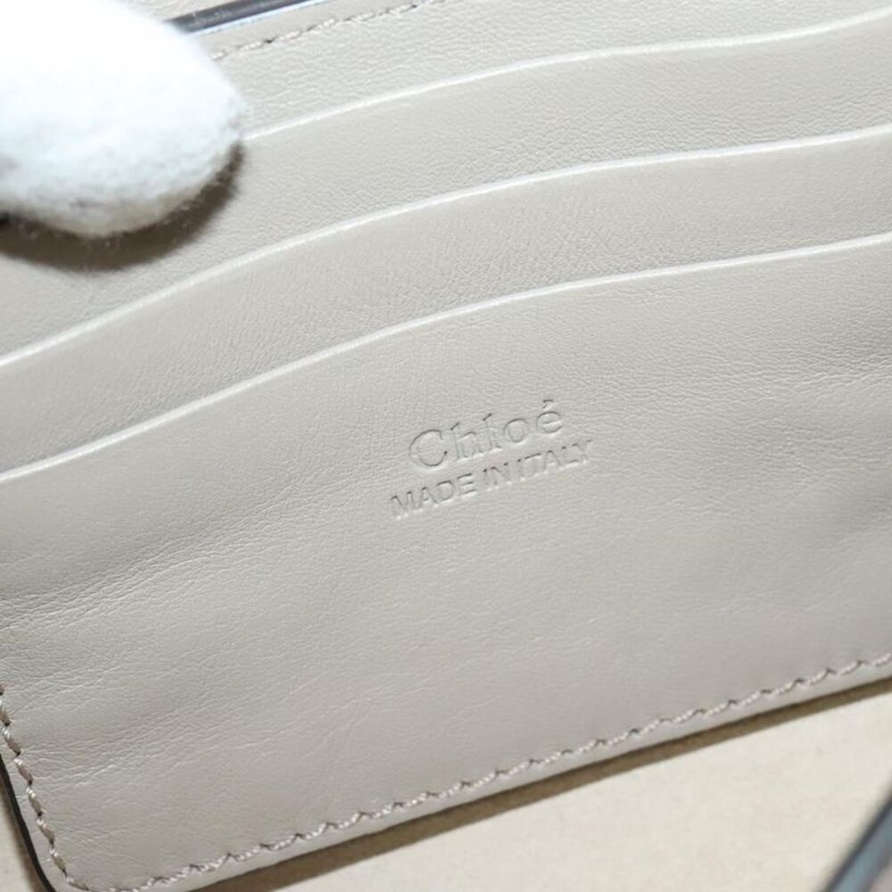 Chloe Faye Leather And Suede Beige Leather Shoulder Bag Bag - Picture 7 of 16
